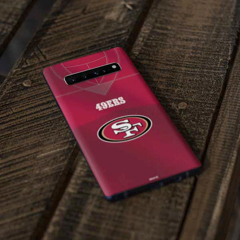 NFL San Francisco 49ers Team Jersey Galaxy S10 Plus Skin