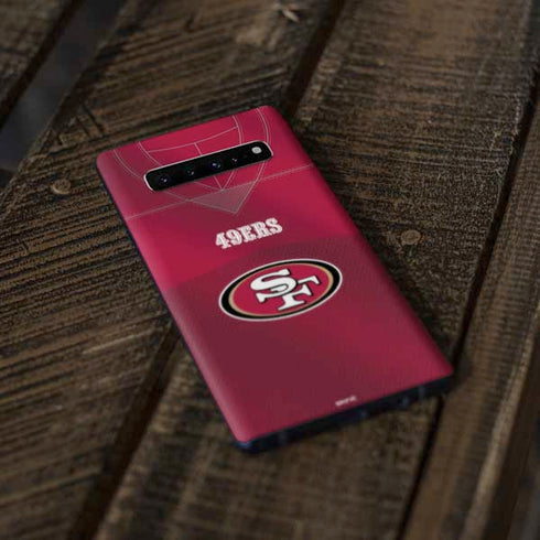 NFL San Francisco 49ers Team Jersey Galaxy S10 Skin