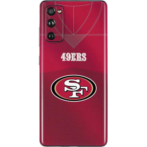 NFL San Francisco 49ers Team Jersey Galaxy S20 Fan Edition Skin