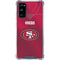 NFL San Francisco 49ers Team Jersey Galaxy S20 FE Clear Case