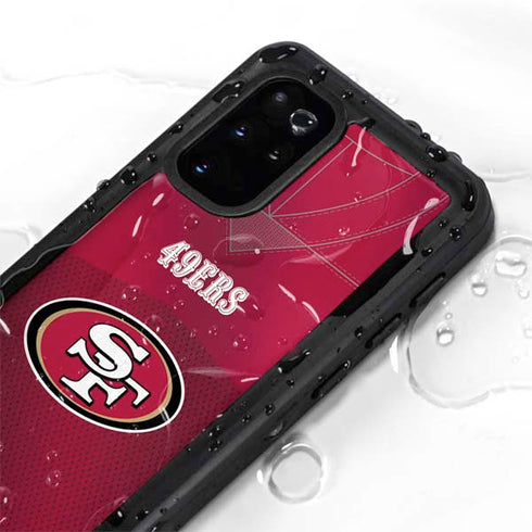 NFL San Francisco 49ers Team Jersey Galaxy S20 Plus Waterproof Case