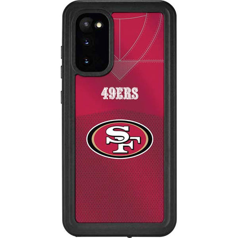 NFL San Francisco 49ers Team Jersey Galaxy S20 Waterproof Case