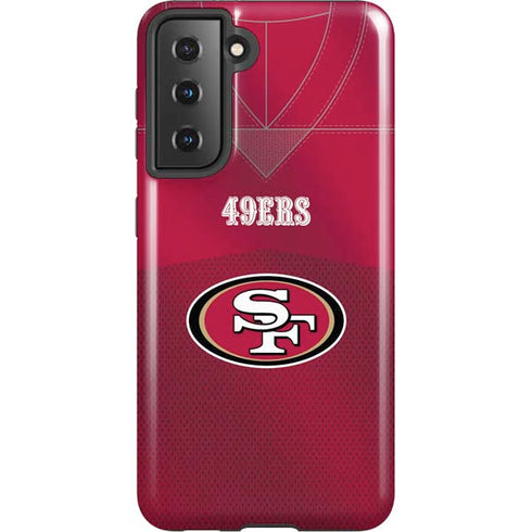 NFL San Francisco 49ers Team Jersey Galaxy S21 5G Pro Case