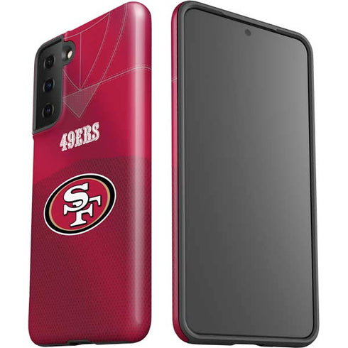 NFL San Francisco 49ers Team Jersey Galaxy S21 FE Pro Case