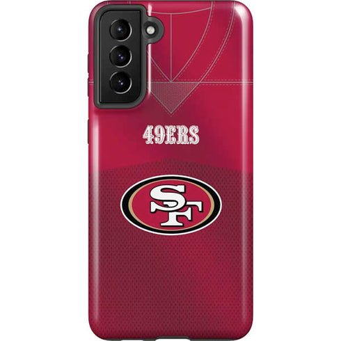 NFL San Francisco 49ers Team Jersey Galaxy S21 Plus 5G Pro Case