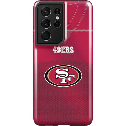 NFL San Francisco 49ers Team Jersey Galaxy S21 Ultra 5G Pro Case