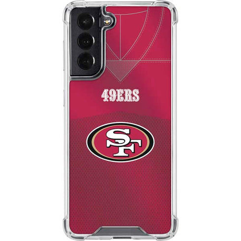 NFL San Francisco 49ers Team Jersey Galaxy S22 Clear Case