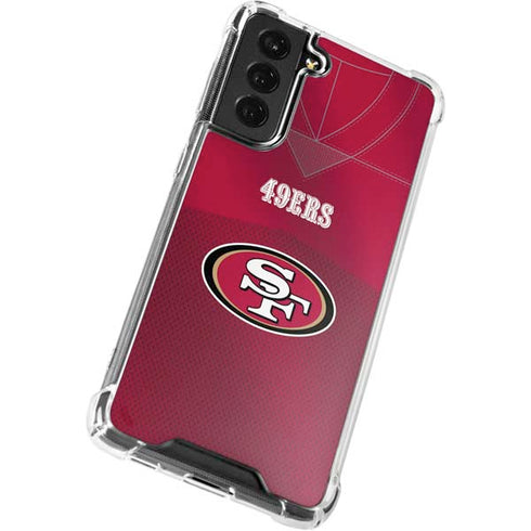 NFL San Francisco 49ers Team Jersey Galaxy S22 Plus Clear Case