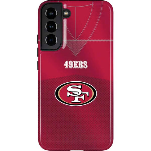 NFL San Francisco 49ers Team Jersey Galaxy S22 Plus Pro Case