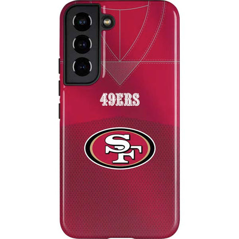 NFL San Francisco 49ers Team Jersey Galaxy S22 Pro Case