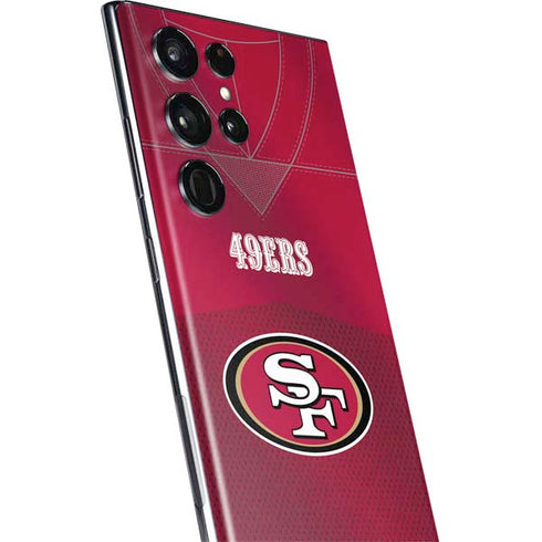 NFL San Francisco 49ers Team Jersey Galaxy S22 Ultra Skin