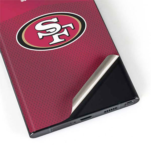 NFL San Francisco 49ers Team Jersey Galaxy S22 Ultra Skin