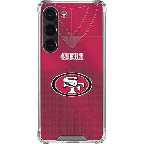 NFL San Francisco 49ers Team Jersey Galaxy S23 Clear Case