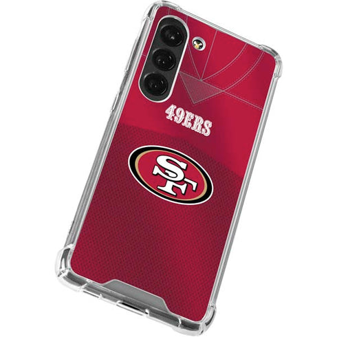 NFL San Francisco 49ers Team Jersey Galaxy S23 Clear Case