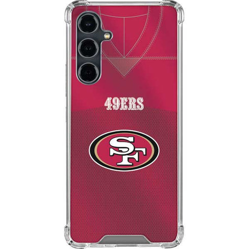 NFL San Francisco 49ers Team Jersey Galaxy S23 FE Clear Case