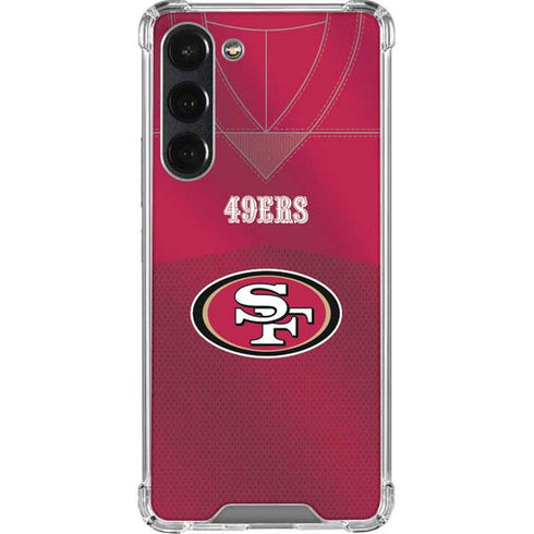 NFL San Francisco 49ers Team Jersey Galaxy S23 Plus Clear Case