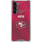 NFL San Francisco 49ers Team Jersey Galaxy S23 Plus Clear Case