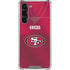 NFL San Francisco 49ers Team Jersey Galaxy S23 Plus Clear Case