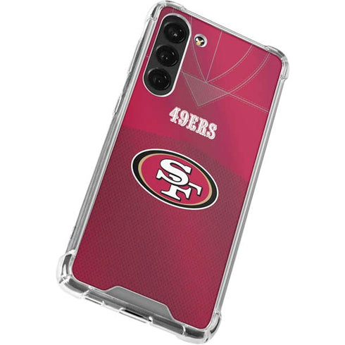 NFL San Francisco 49ers Team Jersey Galaxy S23 Plus Clear Case