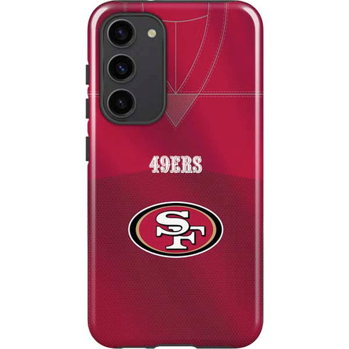 NFL San Francisco 49ers Team Jersey Galaxy S23 Plus Pro Case