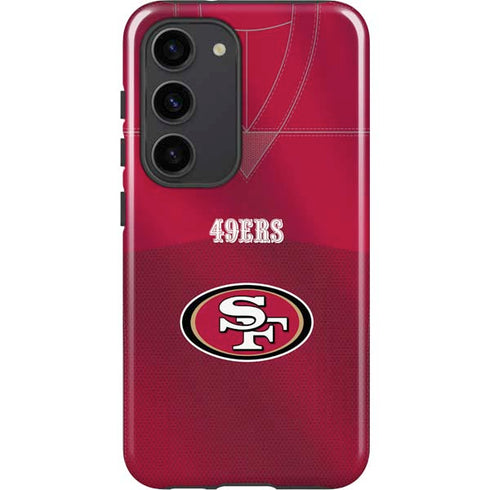 NFL San Francisco 49ers Team Jersey Galaxy S23 Pro Case
