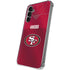NFL San Francisco 49ers Team Jersey Galaxy S24 Plus Clear Case