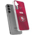 NFL San Francisco 49ers Team Jersey Galaxy S24 Plus Clear Case