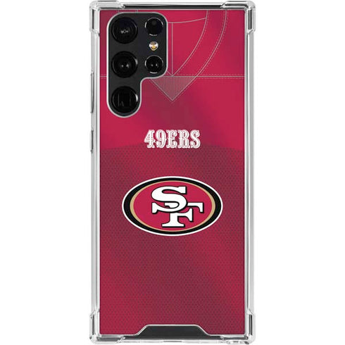 NFL San Francisco 49ers Team Jersey Galaxy S24 Ultra Clear Case