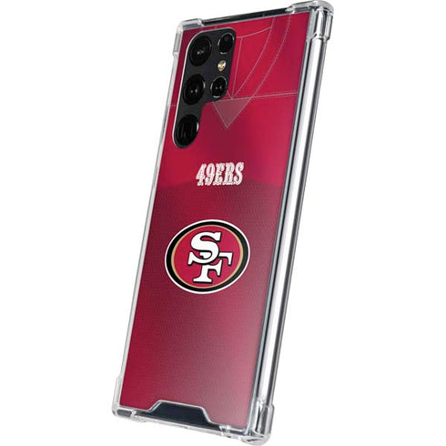 NFL San Francisco 49ers Team Jersey Galaxy S24 Ultra Clear Case