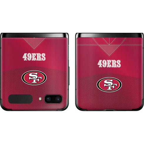 NFL San Francisco 49ers Team Jersey Galaxy Z Flip Skin