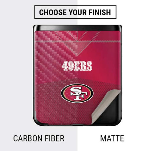 NFL San Francisco 49ers Team Jersey Galaxy Z Flip Skin
