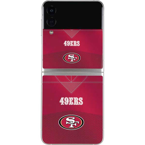 NFL San Francisco 49ers Team Jersey Galaxy Z Flip3 5G Skin
