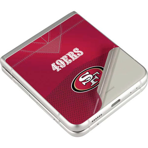 NFL San Francisco 49ers Team Jersey Galaxy Z Flip3 5G Skin