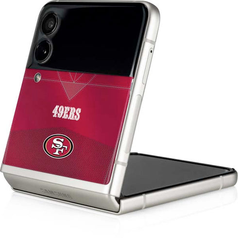 NFL San Francisco 49ers Team Jersey Galaxy Z Flip3 5G Skin