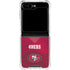 NFL San Francisco 49ers Team Jersey Galaxy Z Flip5 5G Clear Case