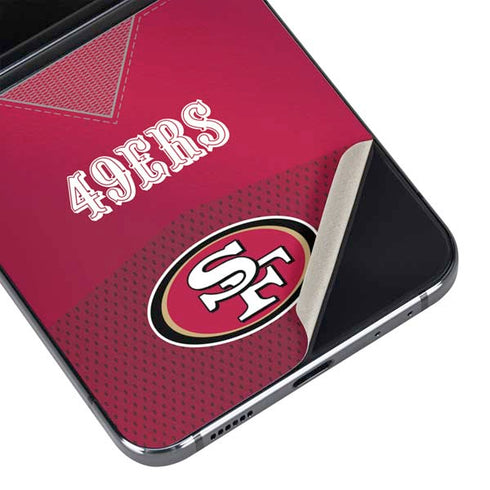 NFL San Francisco 49ers Team Jersey Galaxy Z Flip5 5G Skin