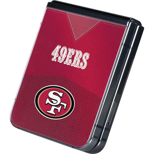 NFL San Francisco 49ers Team Jersey Galaxy Z Flip5 5G Skin