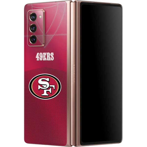 NFL San Francisco 49ers Team Jersey Galaxy Z Fold2 5G Skin