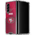 NFL San Francisco 49ers Team Jersey Galaxy Z Fold4 5G Clear Case