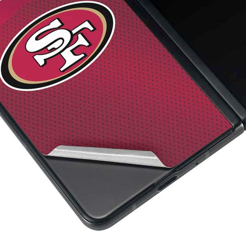 NFL San Francisco 49ers Team Jersey Galaxy Z Fold4 5G Skin