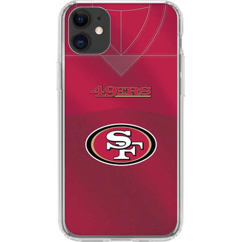 NFL San Francisco 49ers Team Jersey iPhone 11 Clear Case