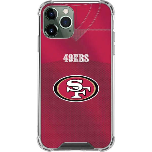 NFL San Francisco 49ers Team Jersey iPhone 11 Pro Max Clear Case