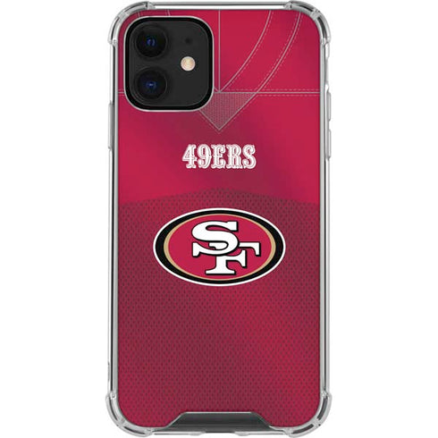 NFL San Francisco 49ers Team Jersey iPhone 12 Mini Clear Case