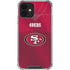 NFL San Francisco 49ers Team Jersey iPhone 12 Mini Clear Case