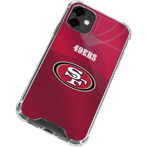 NFL San Francisco 49ers Team Jersey iPhone 12 Mini Clear Case