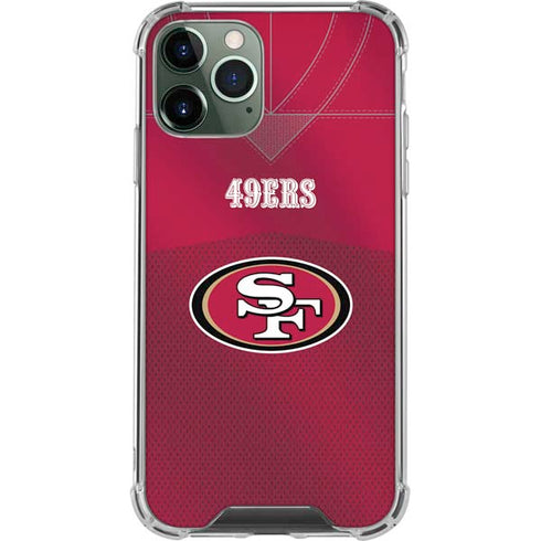 NFL San Francisco 49ers Team Jersey iPhone 12 Pro Clear Case