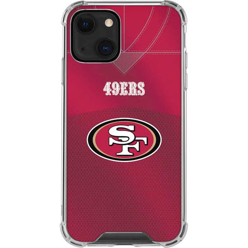 NFL San Francisco 49ers Team Jersey iPhone 13 Mini Clear Case