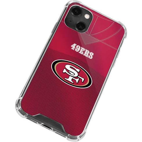 NFL San Francisco 49ers Team Jersey iPhone 13 Mini Clear Case