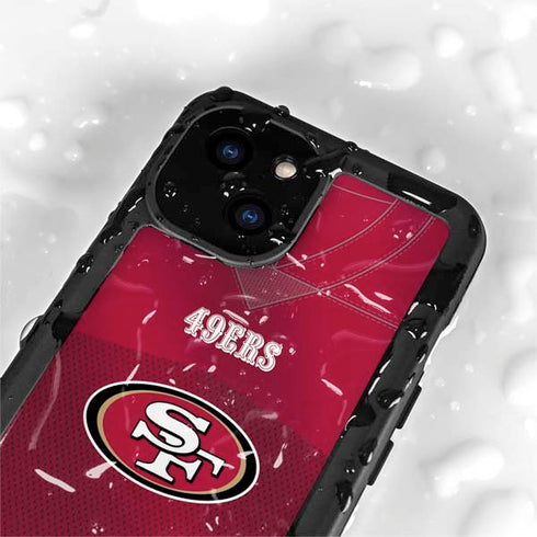 NFL San Francisco 49ers Team Jersey iPhone 13 Mini Waterproof Case