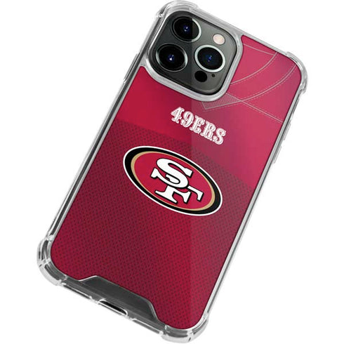 NFL San Francisco 49ers Team Jersey iPhone 13 Pro Clear Case